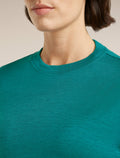 Women’s Merino 150 Tech Lite Short Sleeve Crop T-Shirt Tidal teal - 5