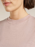 Women’s Merino 150 Tech Lite Short Sleeve Crop T-Shirt Pink quartz - 5