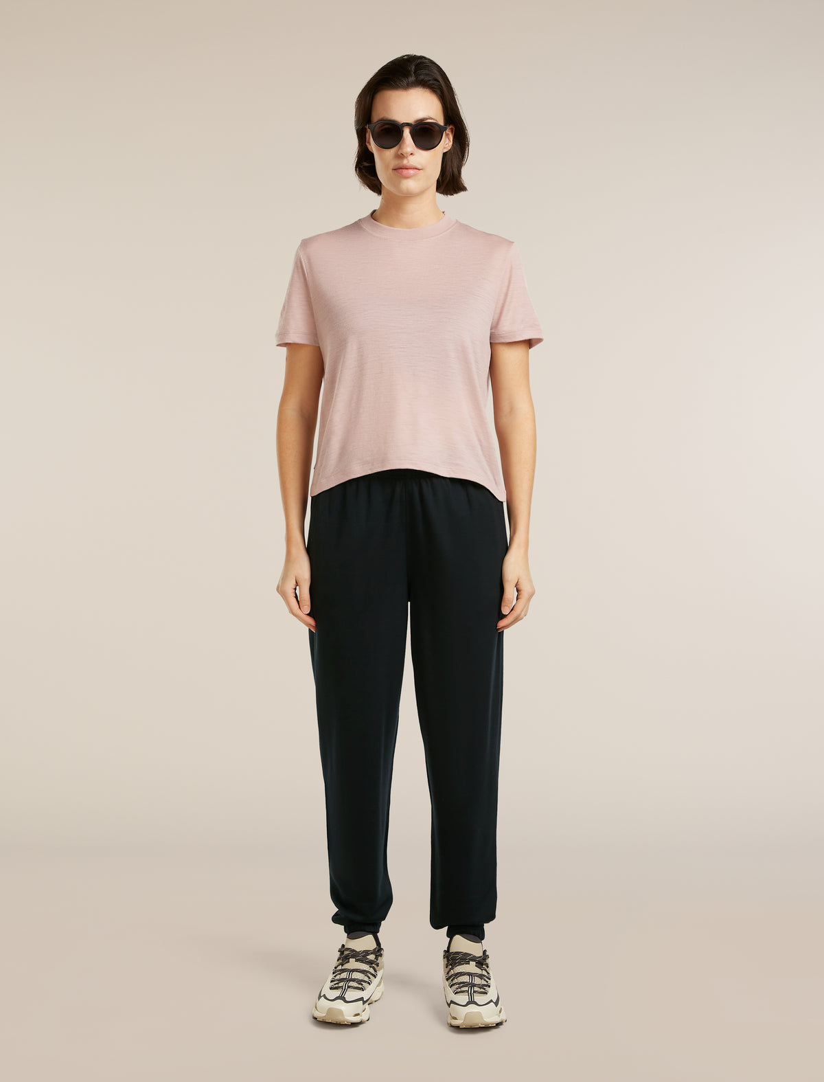 Women’s Merino 150 Tech Lite Short Sleeve Crop T-Shirt Pink quartz - 4