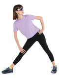 Women’s Merino 150 Tech Lite Short Sleeve Crop T-Shirt Purple Gaze - 5