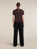 icebreaker-apac Women's Merino 150 Tech Lite Short Sleeve Crop T Shirt Bittersweet Women - 6