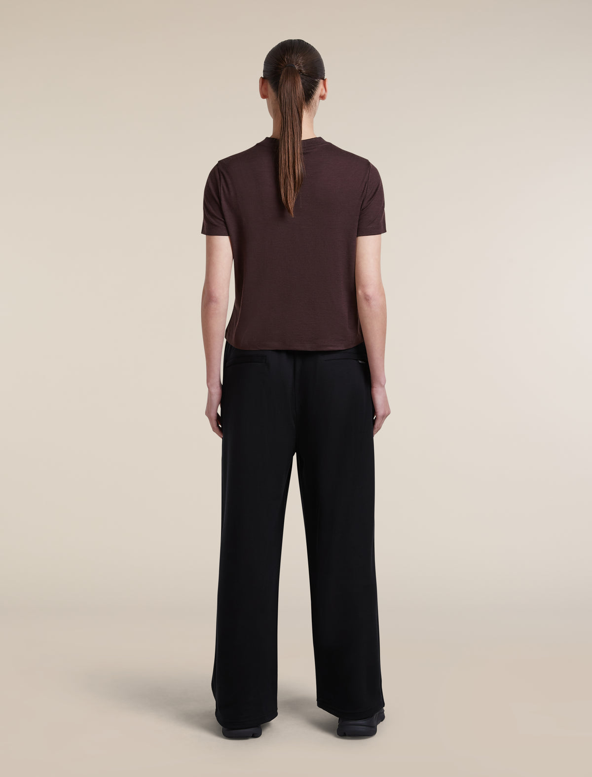 icebreaker-apac Women's Merino 150 Tech Lite Short Sleeve Crop T Shirt Bittersweet Women - 6