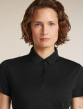 Women’s Merino 150 Tech Lite Short Sleeve Polo Black - 11