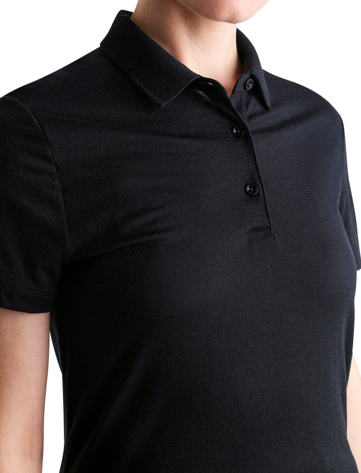 Women’s Merino 150 Tech Lite Short Sleeve Polo Black - 6