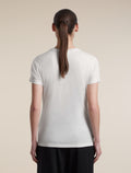 Women's Merino 150 Tech Lite Short Sleeve T Shirt Ecru Heather - 2