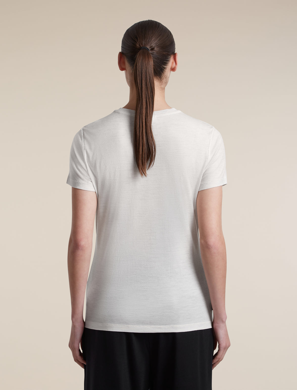Women's Merino 150 Tech Lite Short Sleeve T Shirt Ecru Heather - 2