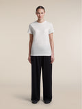 Women's Merino 150 Tech Lite Short Sleeve T Shirt Ecru Heather - 3