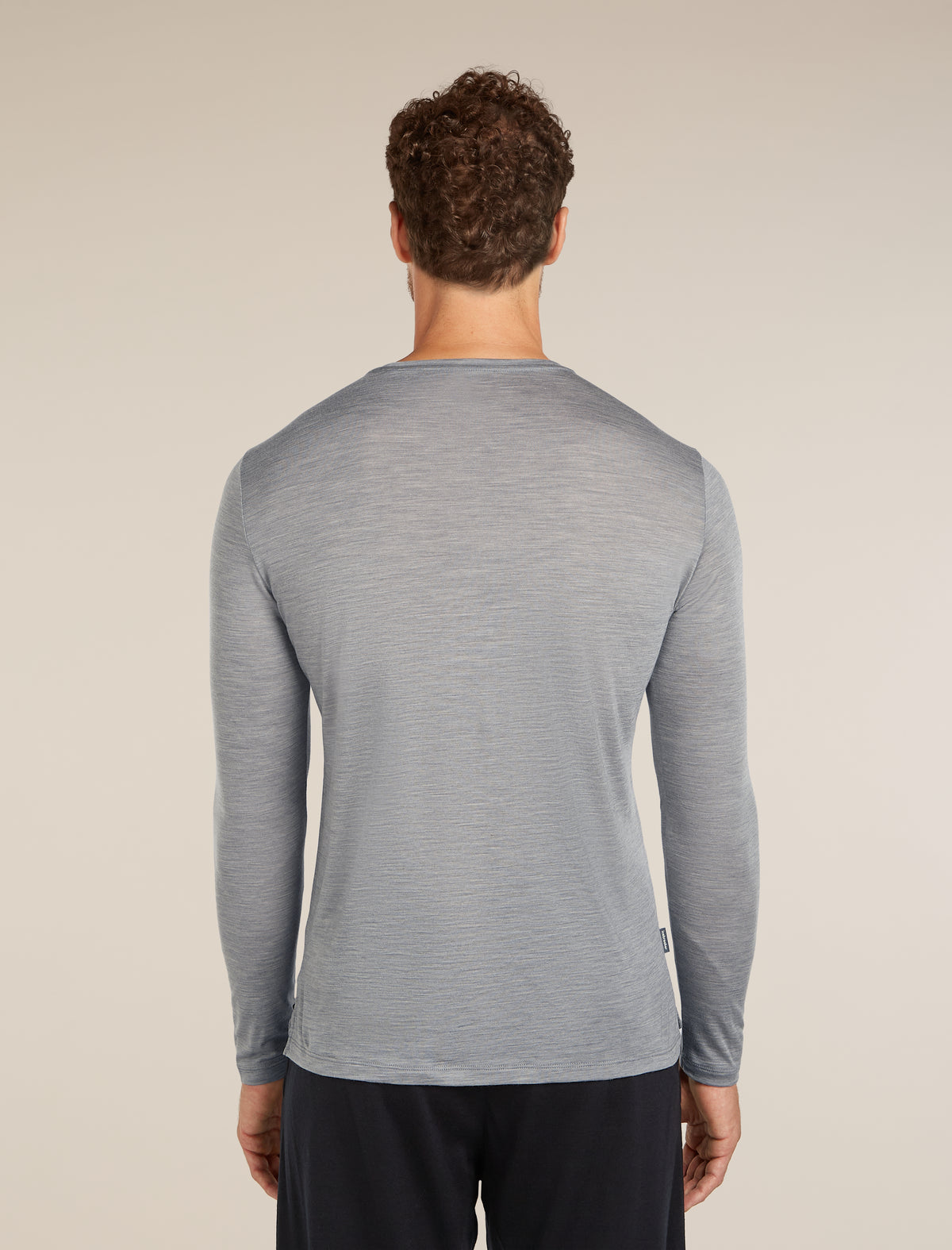 Men’s Merino Blend 125 Cool-Lite™ Sphere Long Sleeve T-Shirt Metro Heather - 2