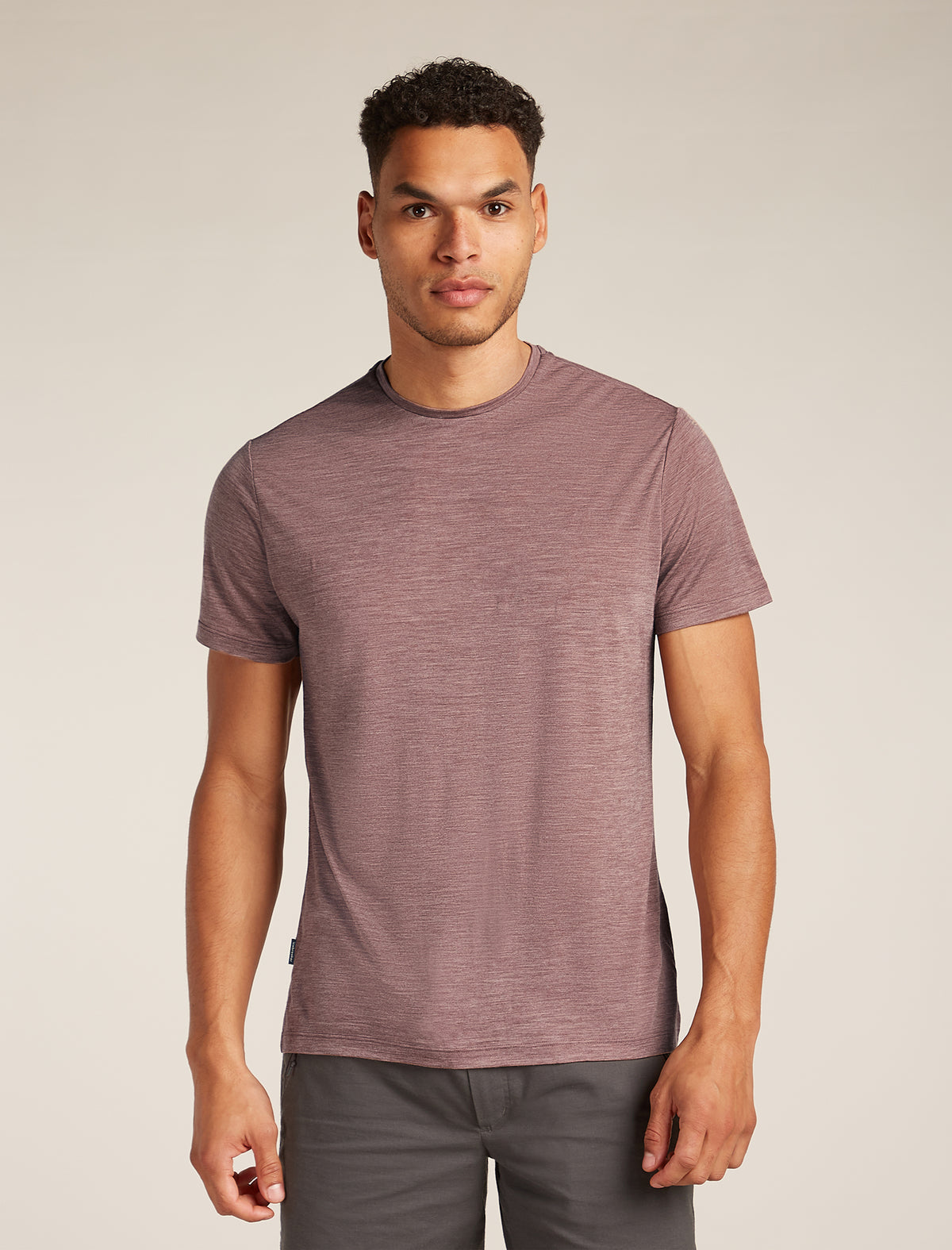 Men’s Merino Blend 125 Cool-Lite™ Sphere Short Sleeve T-Shirt Carob heather - 1