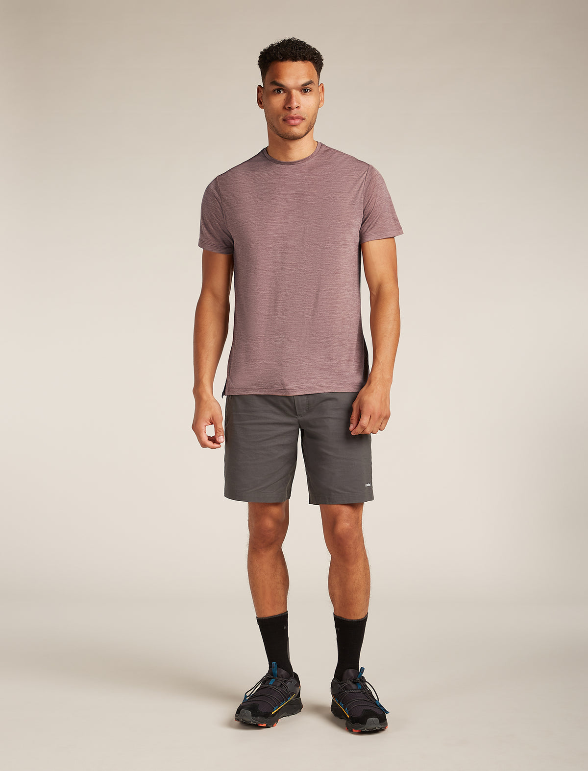 Men’s Merino Blend 125 Cool-Lite™ Sphere Short Sleeve T-Shirt Carob heather - 3
