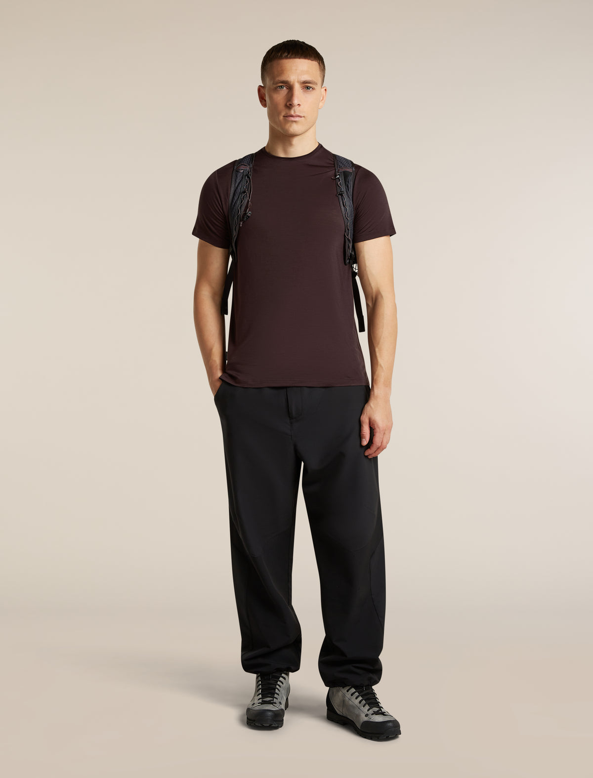 Men's Merino Blend 125 Cool-Lite™ Sphere Short Sleeve T Shirt Bittersweet - 4