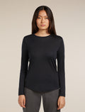 Women’s Merino Blend 125 Cool-Lite™ Sphere Long Sleeve T-Shirt Black - 1