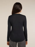 Women’s Merino Blend 125 Cool-Lite™ Sphere Long Sleeve T-Shirt Black - 3