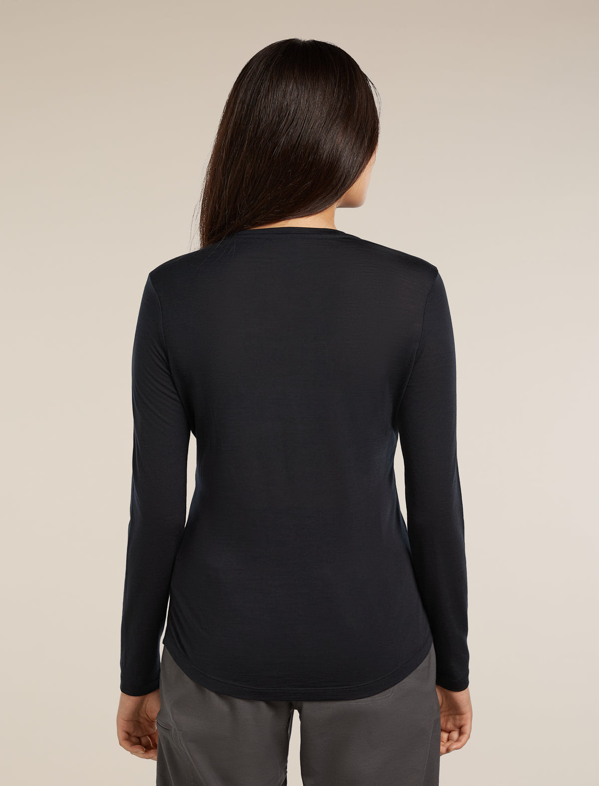 Women’s Merino Blend 125 Cool-Lite™ Sphere Long Sleeve T-Shirt Black - 2