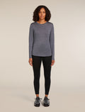 Women’s Merino Blend 125 Cool-Lite™ Sphere Long Sleeve T-Shirt Midnight Navy Heather - 3