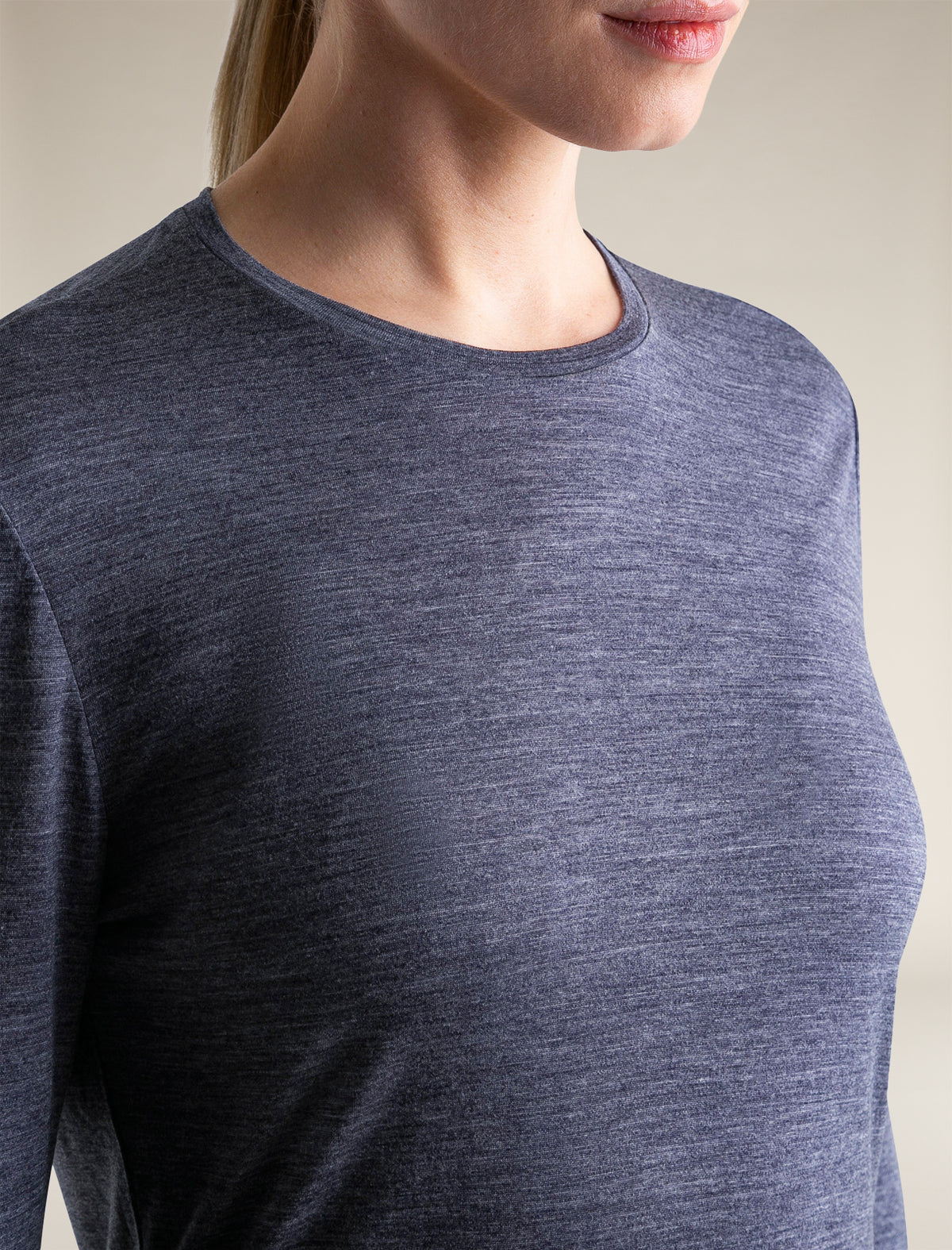 Women’s Merino Blend 125 Cool-Lite™ Sphere Long Sleeve T-Shirt Midnight Navy Heather - 5