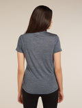 Women’s Merino Blend 125 Cool-Lite™ Sphere Short Sleeve T-Shirt Midnight Navy Heather - 2