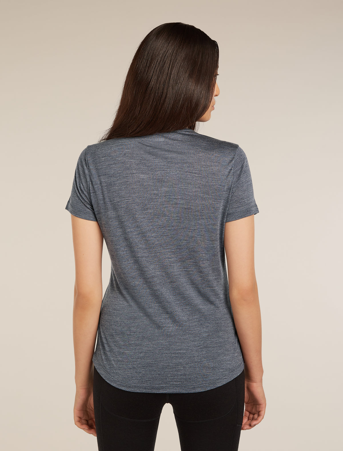 Women’s Merino Blend 125 Cool-Lite™ Sphere Short Sleeve T-Shirt Midnight Navy Heather - 2