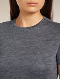 Women’s Merino Blend 125 Cool-Lite™ Sphere Short Sleeve T-Shirt Midnight Navy Heather - 6