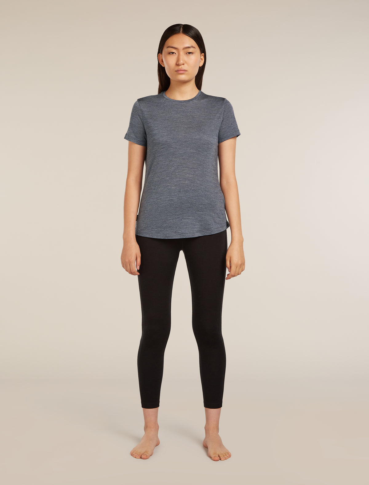 Women’s Merino Blend 125 Cool-Lite™ Sphere Short Sleeve T-Shirt Midnight Navy Heather - 3