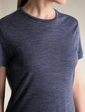Women’s Merino Blend 125 Cool-Lite™ Sphere Short Sleeve T-Shirt Midnight Navy Heather - 5