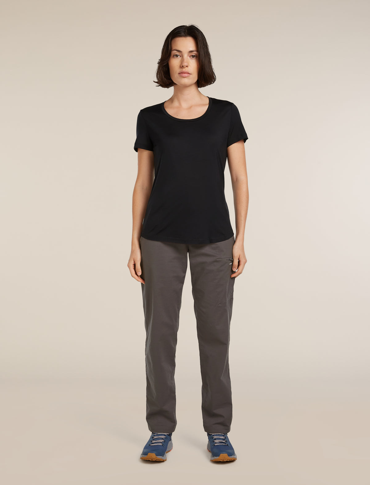Women’s Merino Blend 125 Cool-Lite™ Sphere Short Sleeve Scoop T-Shirt Black - 3