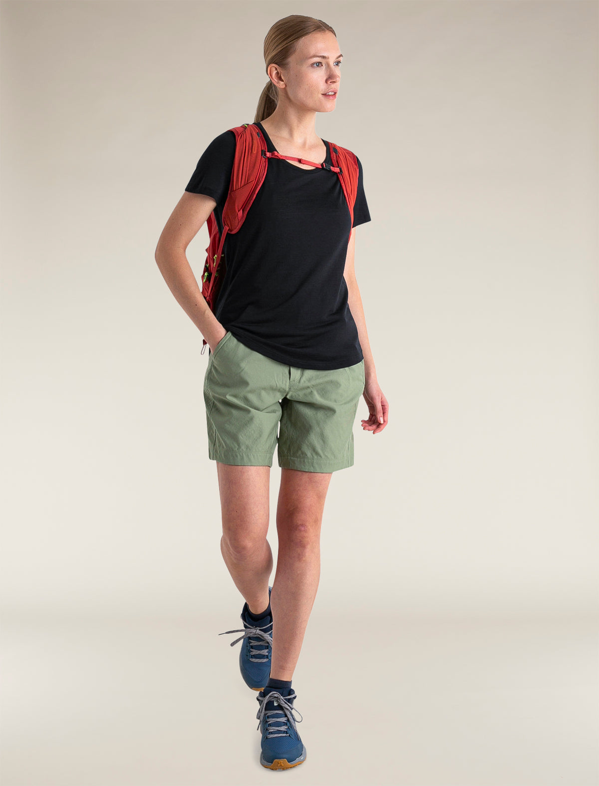 Women’s Merino Blend 125 Cool-Lite™ Sphere Short Sleeve Scoop T-Shirt Black - 5