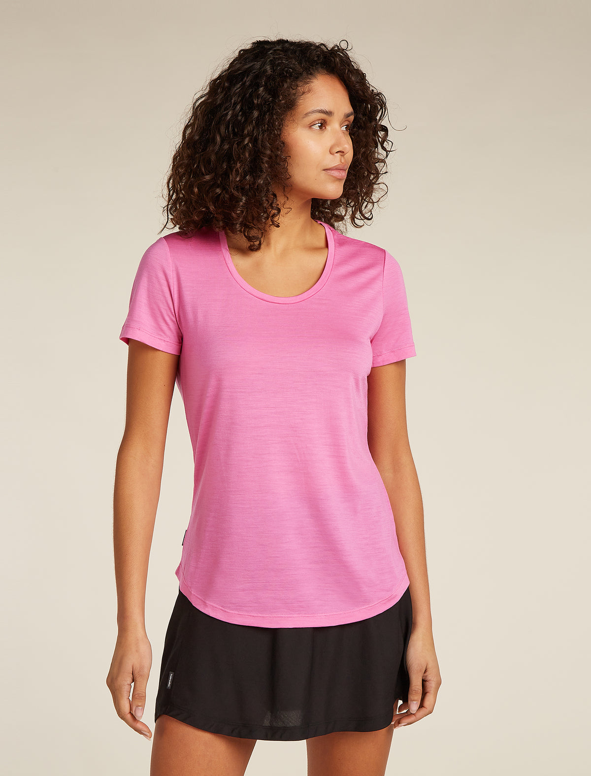 Women’s Merino Blend 125 Cool-Lite™ Sphere Short Sleeve Scoop T-Shirt Pop - 1