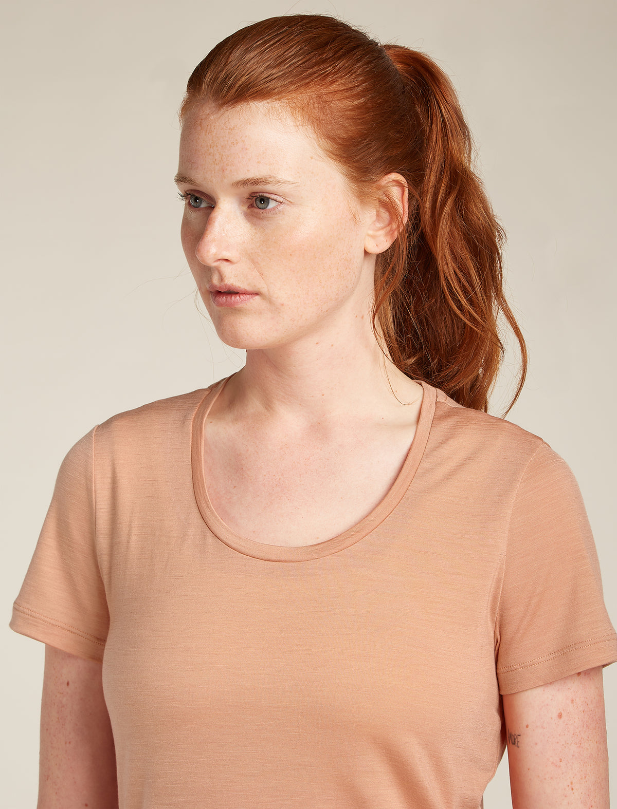 Women’s Merino Blend 125 Cool-Lite™ Sphere Short Sleeve Scoop T-Shirt Desert sand - 5
