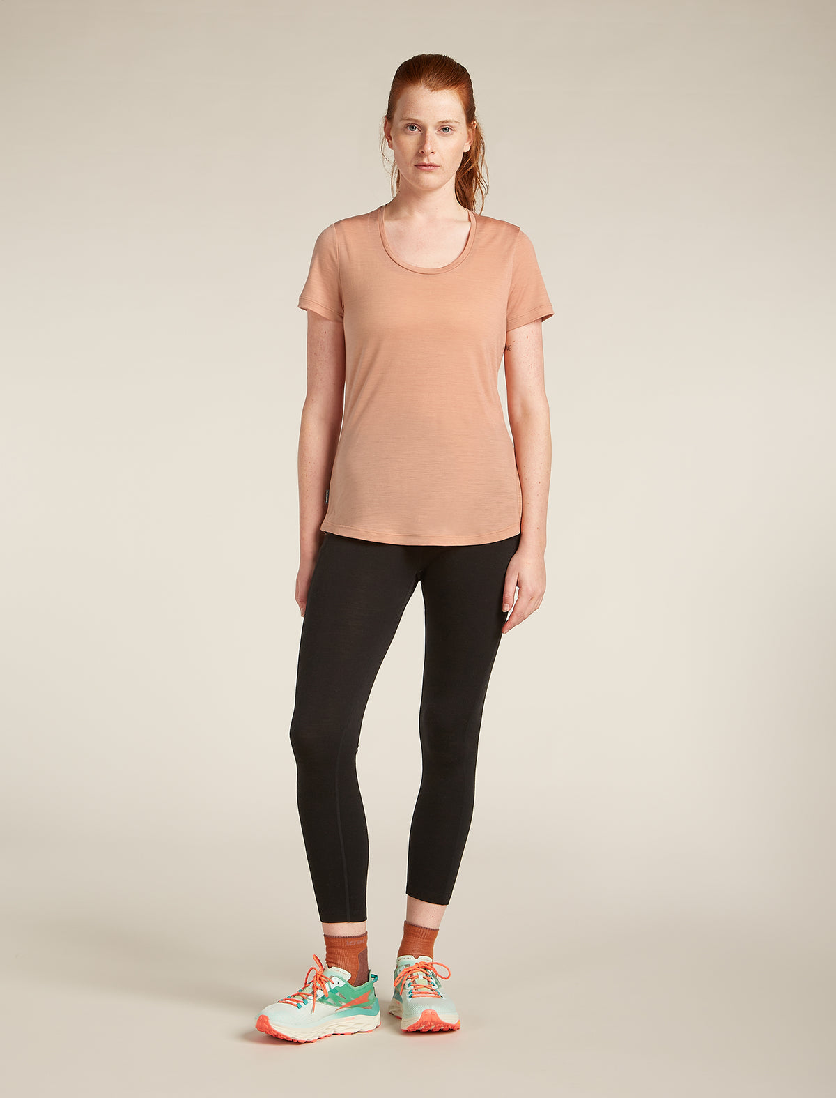 Women’s Merino Blend 125 Cool-Lite™ Sphere Short Sleeve Scoop T-Shirt Desert sand - 3