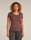 Women’s Merino Blend 125 Cool-Lite™ Sphere Short Sleeve Scoop T-Shirt Carob - 1