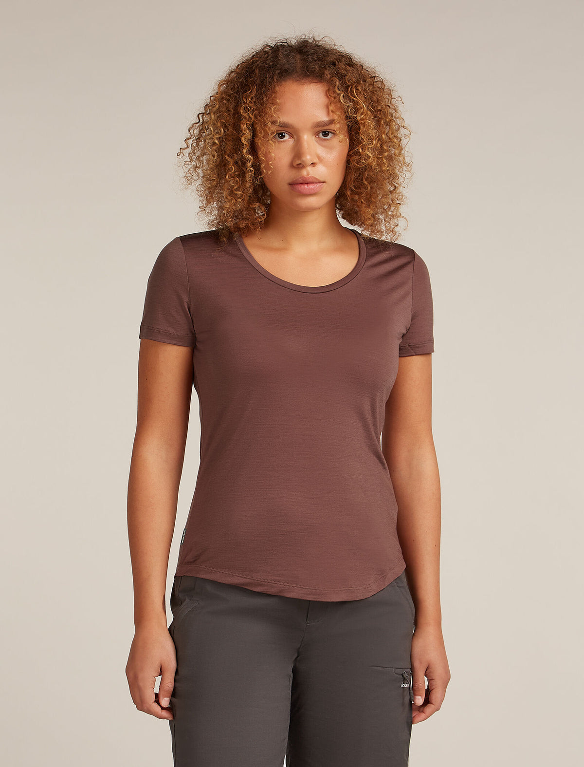 Women’s Merino Blend 125 Cool-Lite™ Sphere Short Sleeve Scoop T-Shirt Carob - 1