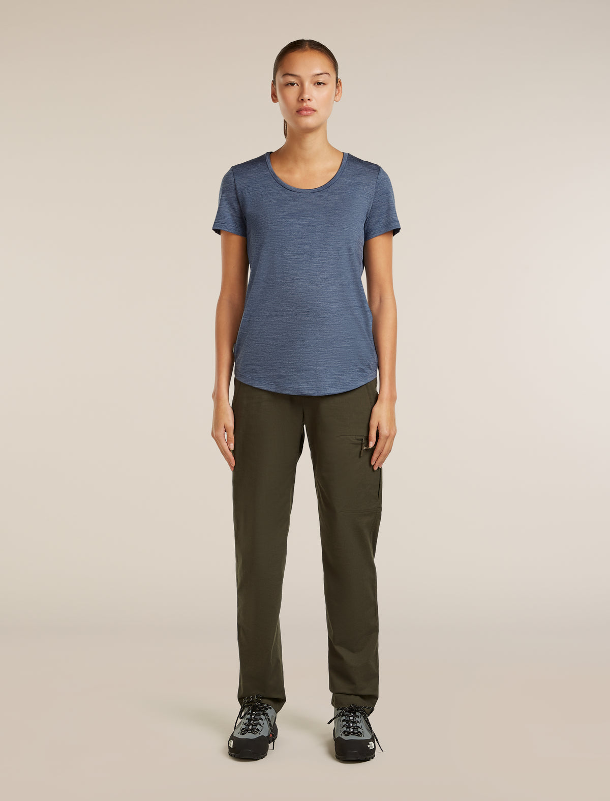 Women’s Merino Blend 125 Cool-Lite™ Sphere Short Sleeve Scoop T-Shirt Dawn Heather - 3