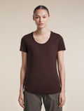 Women's Merino Blend 125 Cool-Lite™ Sphere Short Sleeve Scoop T Shirt Bittersweet - 1