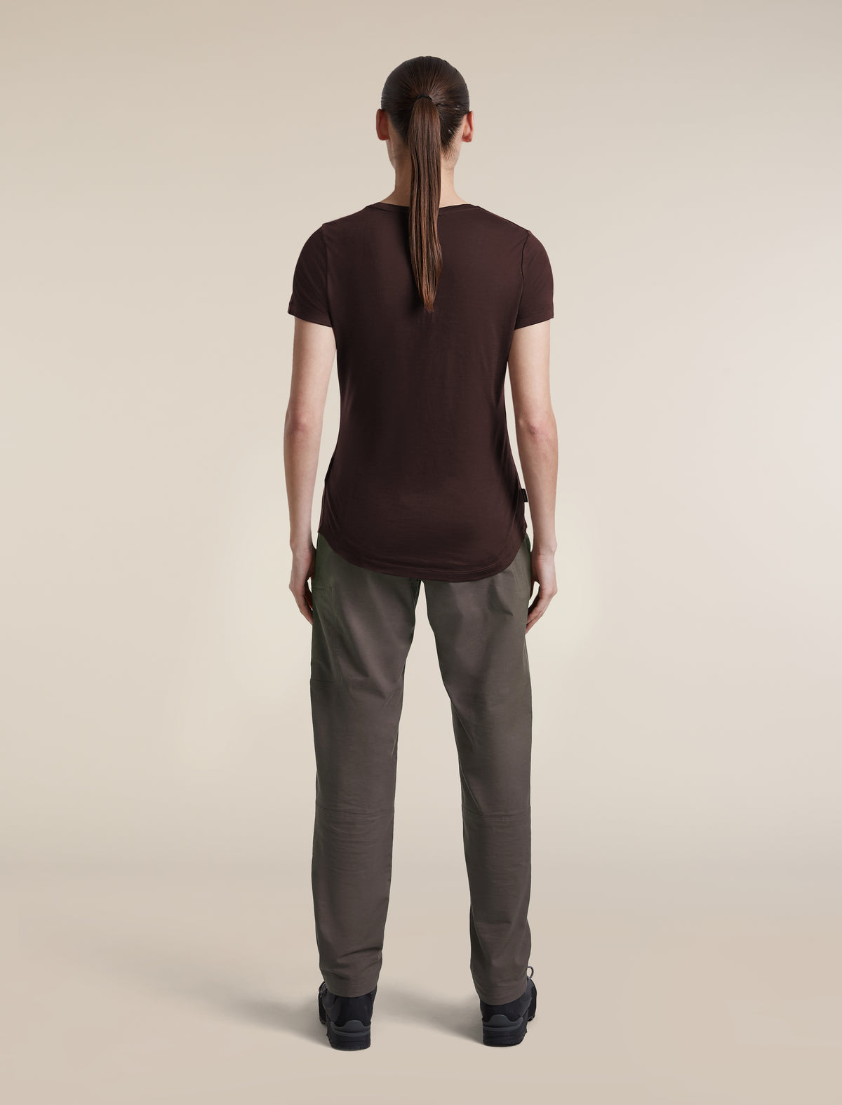 Women's Merino Blend 125 Cool-Lite™ Sphere Short Sleeve Scoop T Shirt Bittersweet - 6