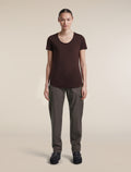 Women's Merino Blend 125 Cool-Lite™ Sphere Short Sleeve Scoop T Shirt Bittersweet - 3
