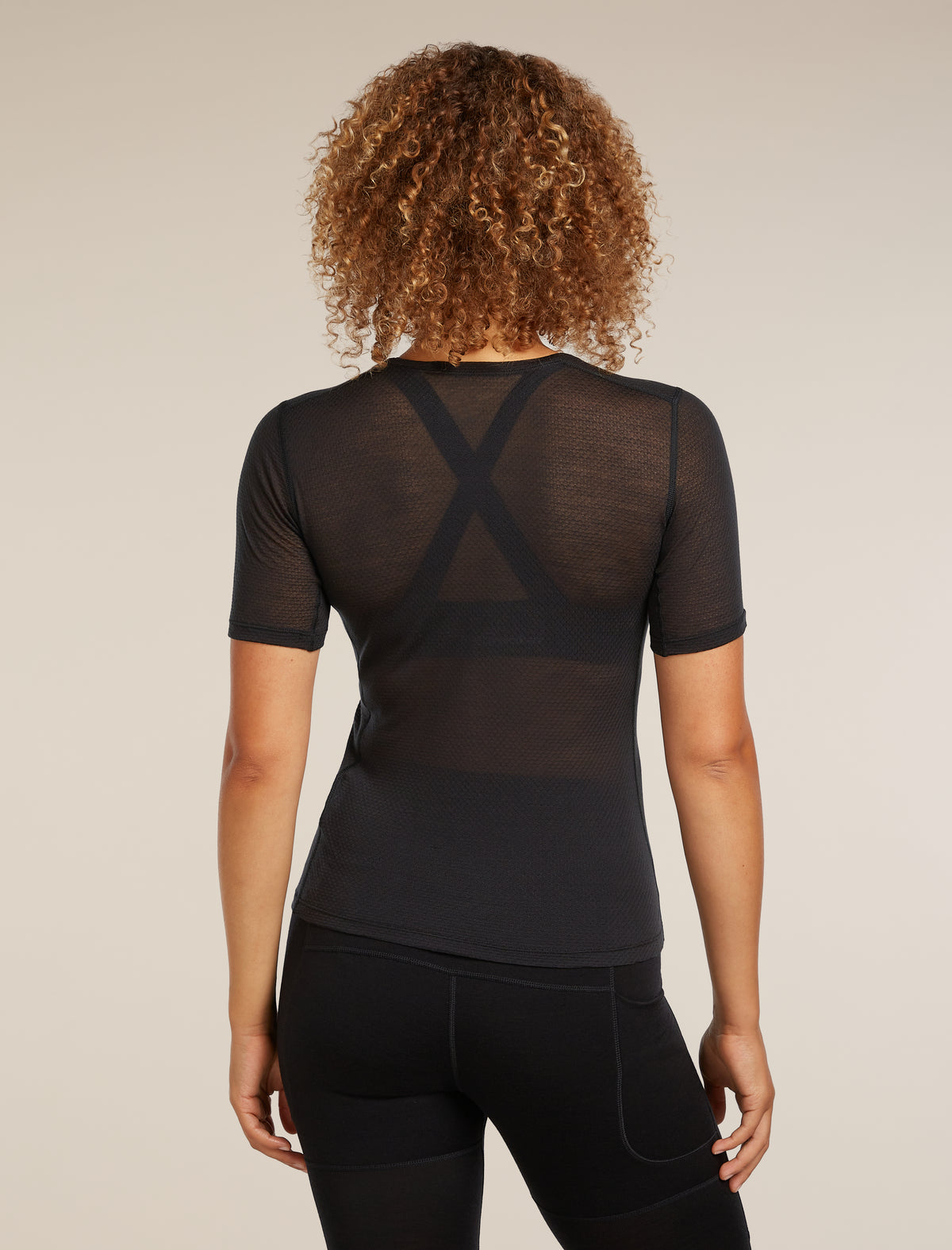 Women’s Merino Blend 75 Cool-Lite™ Featherlight™ Short Sleeve T-Shirt Black - 2