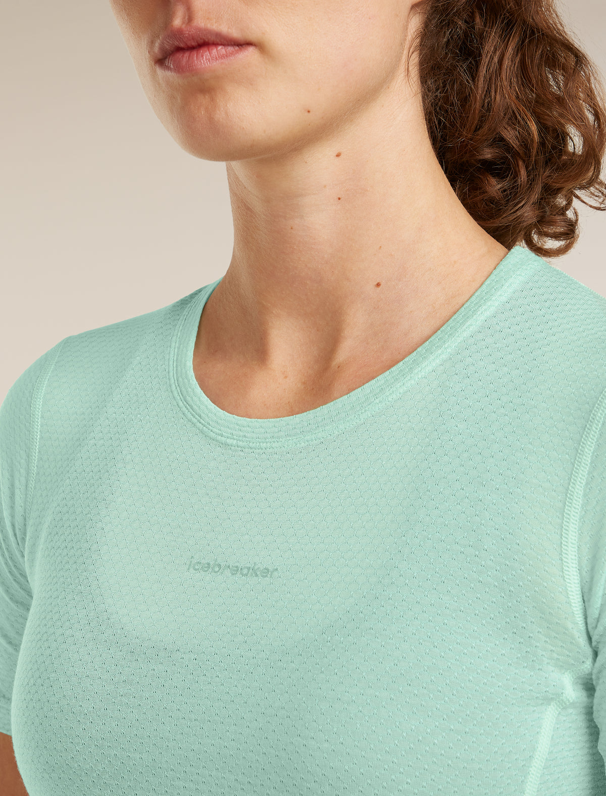 Women's Merino Blend 75 Cool-Lite™ Featherlight™ Short Sleeve Crewe Mint - 7