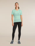 Women's Merino Blend 75 Cool-Lite™ Featherlight™ Short Sleeve Crewe Mint - 3