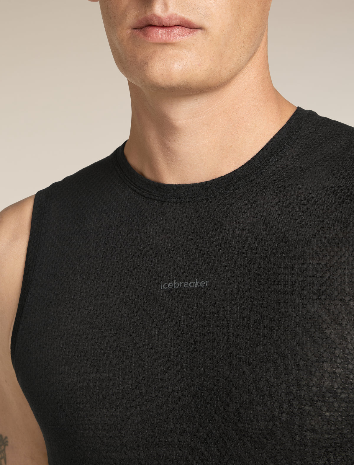Men’s Merino Blend 75 Cool-Lite™ Featherlight™ Tank Black - 7