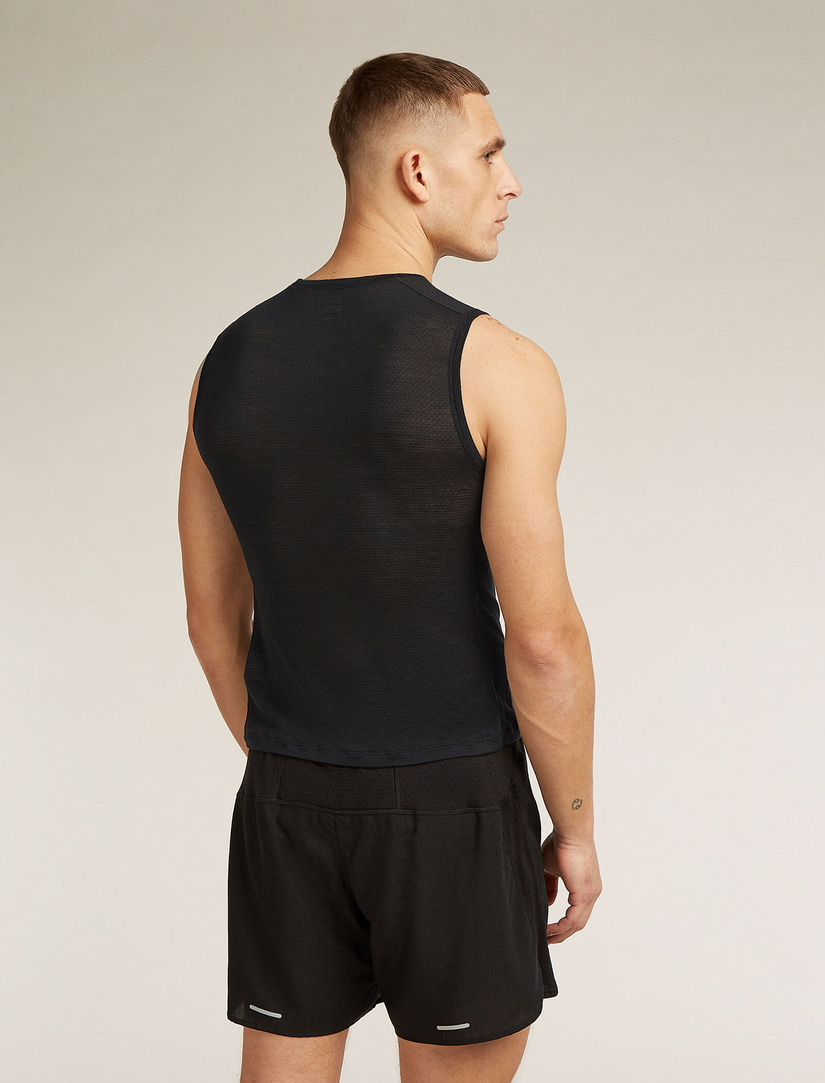 Men’s Merino Blend 75 Cool-Lite™ Featherlight™ Tank Black - 2
