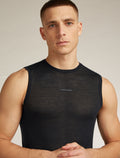 Men’s Merino Blend 75 Cool-Lite™ Featherlight™ Tank Black - 5