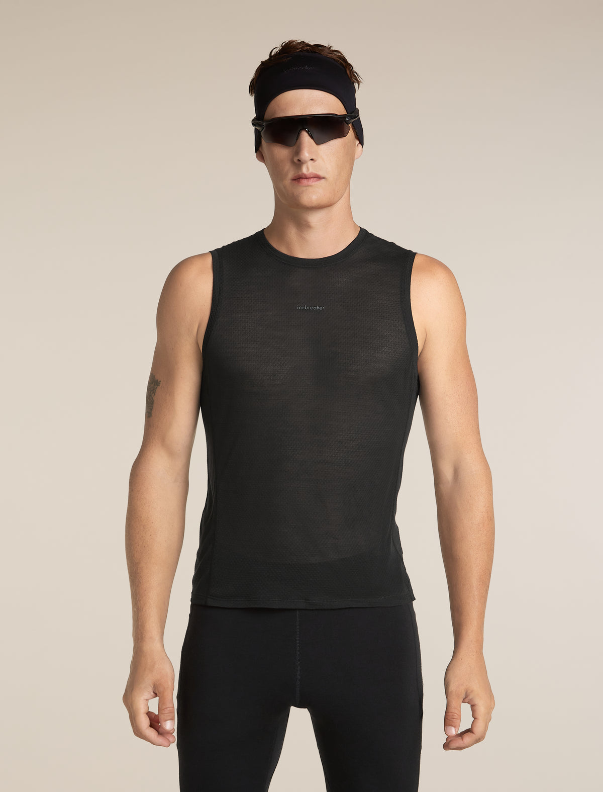 Men’s Merino Blend 75 Cool-Lite™ Featherlight™ Tank Black - 5