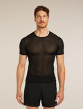 Men’s Merino Blend 75 Cool-Lite™ Featherlight™ Short Sleeve T-Shirt Black - 1