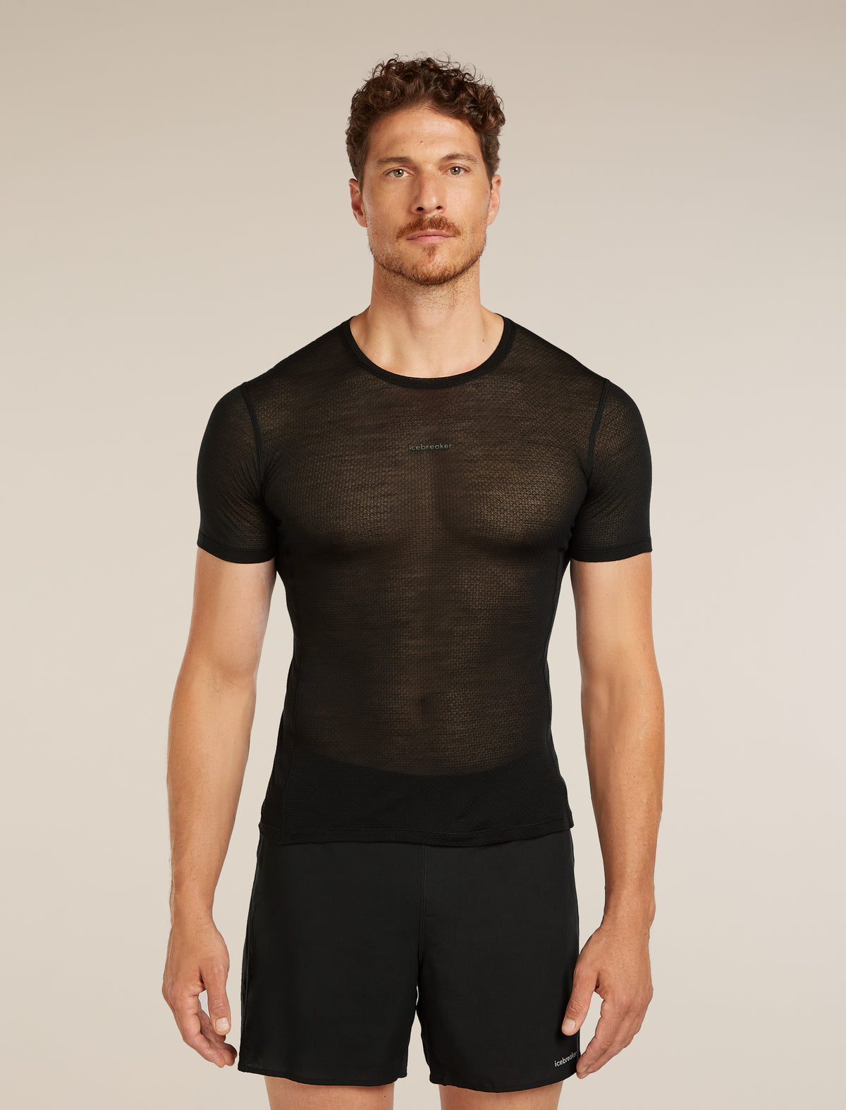 Men’s Merino Blend 75 Cool-Lite™ Featherlight™ Short Sleeve T-Shirt Black - 1