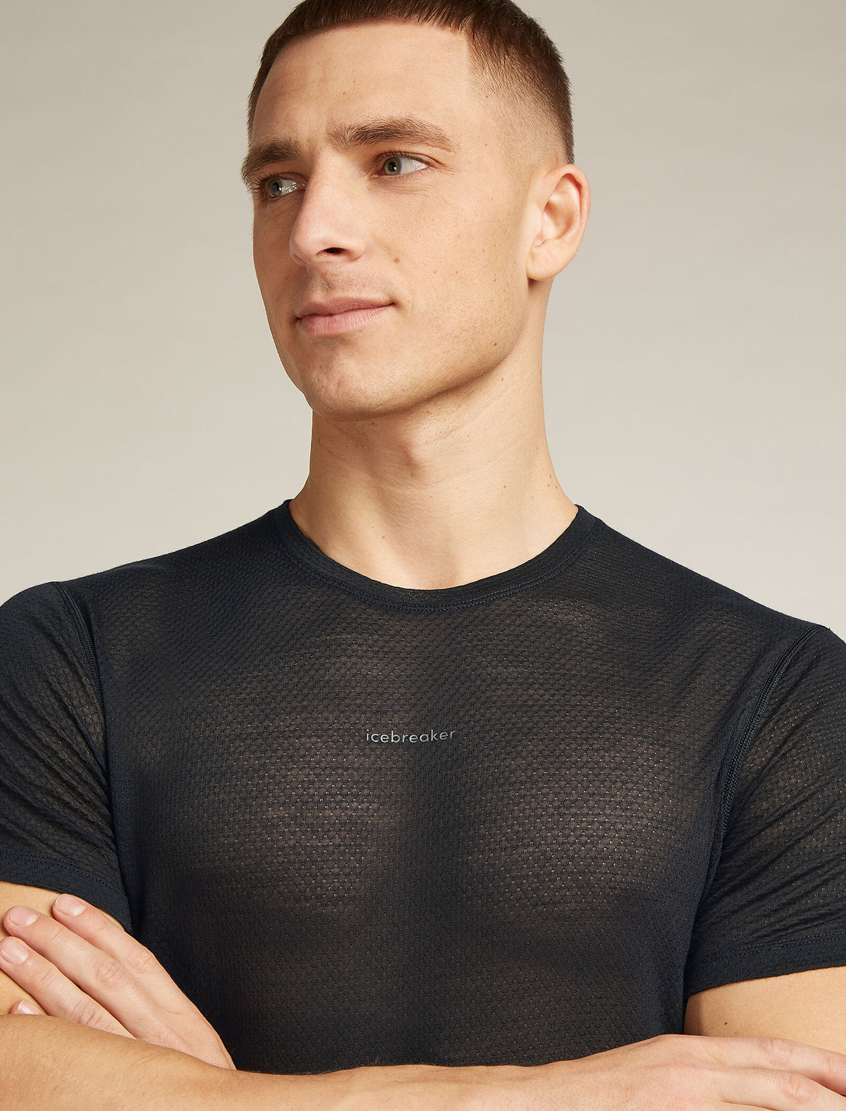 Men’s Merino Blend 75 Cool-Lite™ Featherlight™ Short Sleeve T-Shirt Black - 7