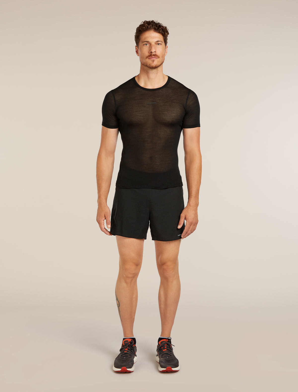 Men’s Merino Blend 75 Cool-Lite™ Featherlight™ Short Sleeve T-Shirt Black - 3