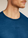 Men's Merino Blend 75 Cool-Lite™ Featherlight™ Short Sleeve Crewe Atlantis - 7
