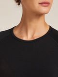 Women’s Merino Blend 260 ZoneKnit™ Seamless Long Sleeve Crew Thermal Top Black - 7