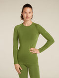 Women’s Merino Blend 260 ZoneKnit™ Seamless Long Sleeve Crew Thermal Top Sphagnum - 1